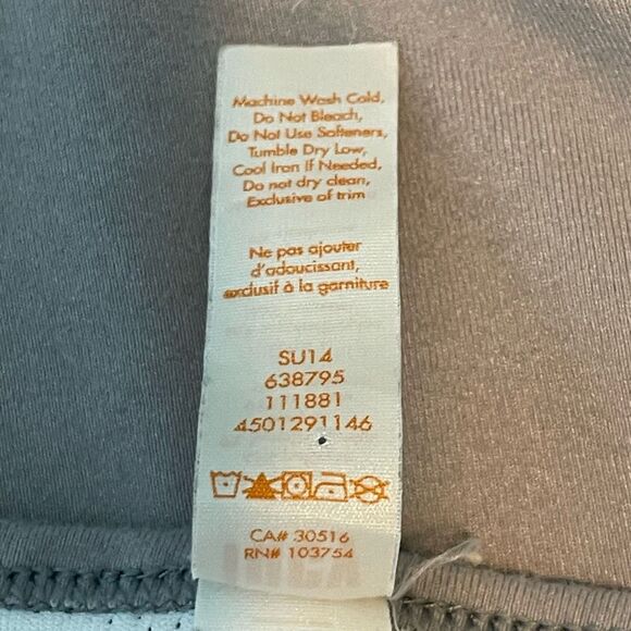 Lucy Activewear Tank Top Gray White Mesh Back Panel Sleeveless Pull-Over M - Picture 7 of 7